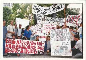 Ato em defesa dos trabalhadores fev/2000 foto: Ivaldo Bezerra/ Lúmen