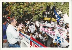 Ato dos Servidores Públicos Federais Av. Cde. Boa Vista /18.05.2000 Foto: Ivaldo Bezerra/ Lúmen