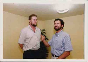 Miguel Correia(Dir. Do Sindicato/Sec Geral da CNB/CUT) e Alciney Rodrigues(Economista e Tec. do DIEESE/SP-Linhas Bancárias) – Jun/2000(Foto: Beto Oliveira/Lumen)