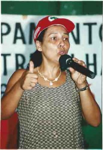 Dia da Mulher representante do MST durante ato na semana da mulher – Clube da Chesf / 07.03.20001 foto: Ivaldo bezerra/Lumen