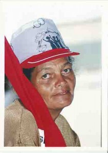 Dia da Mulher – participante do MST durante ato da Mulher. Clube da Chesf / 07.03.2001 foto: Ivaldo Bezerra/ Lumen