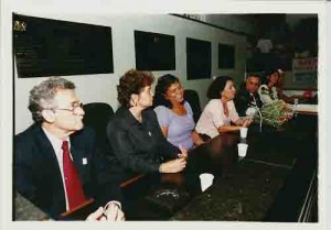Semana da Mulher. Seção Especial da Câmara Municipal do Recife. Mesa: Luciano Siqueira, Luciana Azevedo, Suzineide Rodrigues,???,  Dilson Pexoto, ???, ??? - 08/03/2001 (Foto: Beto Oliveira/Lumen)