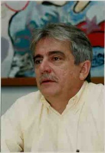 João Braga(Dep Estadual e Pres. da Com. De Defesa da Cidadania da Assembléia Legislativa) – Seminário Estadual dos Bancários e Assembléia da Prestação de Contas 2000(Segurança e terceirização). Auditório do Sindicato dos Bancários – 19/05/2001(Foto: Beto Oliveira/Lumen)