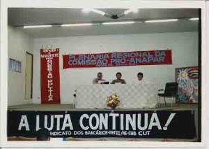 Sindicato dos Bancários de PE(Auditório). Plenária Regional da Comissão Pró-ANAPAR – 21/04/2001