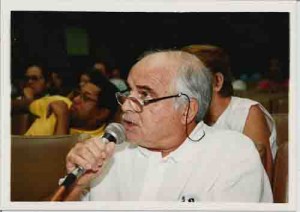 Marcos Dausley(Aposentado da CEF) I Encontro Estadual Conjunto sobre Presidência Complementar (Sindicato/APCEF/AGECEF). Auditório do Sindicato – 12/05/2001(Foto: Beto Oliveira)