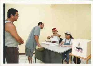 Urnas de Votação Seminário Estadual dos Bancáriuos e Assembléia de Prestação de Contas 2000 (Segurança e Terceirização) – Auditório do Sindicato dos Bancários data: 19/05/2001 foto: Beto Oliveira
