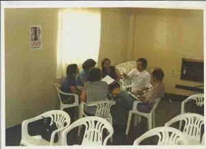 Formação Seminário regional dos Bancários Salgueiro - PE Participantes no trabalho em grupo dia: 25 de agosto de 2001 foto: Almir Torres