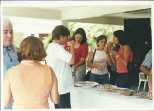 Formação Seminário regional dos Bancários Salgueiro - PE Hora do lanche dia: 25 de agosto de 2001 foto: Almir Torres