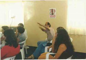 Formação Seminário regional dos Bancários Salgueiro - PE  Plenária Dia: 25 de agosto de 2001 foto: Almir Torres