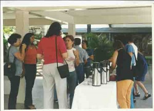 Formação Seminário regional dos Bancários Salgueiro - PE de pé: presidente do sindicato Miguel Correia Dia: 25 de agosto de 2001 foto: Almir Torres