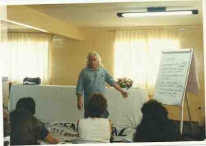 Formação Seminário regional dos Bancários Salgueiro - PE de pé diretor Miguel Anacleto  Dia: 25 de agosto de 2001 foto:  Almir Torres