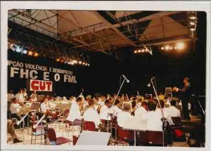 Comemoração do dia do Trabalho – Marco Zero(Recife Antigo) – 01/05/2001(Foto: Ivaldo Bezerra)