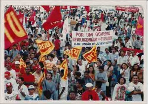 Comemoração do dia do Trabalho – Marco Zero(Recife Antigo) – 01/05/2001(Foto: Ivaldo Bezerra)