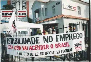 Paralisação no HSBC (agência Paissandú) dia 29/08/01 fotos: Alexandre Albuquerque