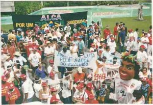 8º Grito dos excluídos – Soberania não se Negocia. Panorâmica durante concentração na João de Barros data: 07/09/2002 Foto: Beto Oliveira/Lumen