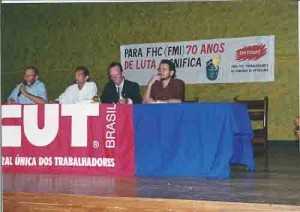 Protesto em Petrolina – Debate sobre mudanças na CLT e retirada de direitos trabalhistas 19/03/2002