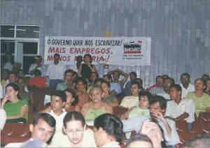 Protesto em Petrolina – Debate sobre mudanças na CLT e retirada de direitos trabalhistas 19/03/2002
