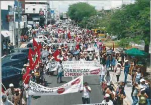 Protesto em Petrolina – Debate sobre mudanças na CLT e retirada de direitos trabalhistas 19/03/2002