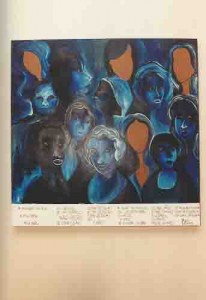 Artista bancário – Quadro de Benilde Lustosa – CEF – artista plástica foto: Alexandre Albuquerque/ Lumen fevereiro de 2002