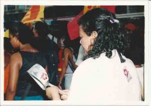 Passeata Dia Internacional da Mulher – 8 de março 2002. Foto: Alexandre Albuquerque/ Lumen