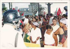 Passeata Dia Internacional da Mulher – 8 de março 2002. Foto: Alexandre Albuquerque/ Lumen