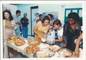 Café da manhã no Sindicato em homenagem à funcionárias e diretoras / 8 de março de 2002 Foto: Beto Oliveira - Lumen
