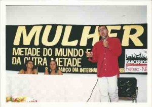 Lançamento da cartilha relações Compartilhadas e palestra com Jorge Lyra, integrante do grupo Papai. 15 de março de 2002. Foto: Ivaldo Bezerra/ Lumen