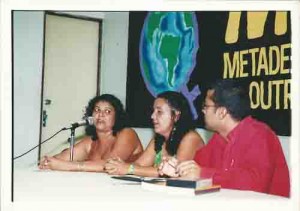 Lançamento da cartilha relações Compartilhadas e palestra com Jorge Lyra, integrante do grupo Papai. 15 de março de 2002. Foto: Ivaldo Bezerra/ Lumen