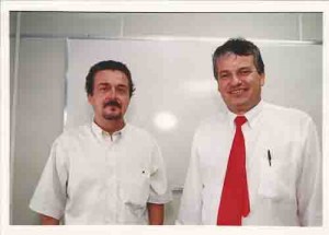 Transmissão de cargo (cerimonial). Carlos Padilha e Roberto Leandro. Foto: lumen abril/02