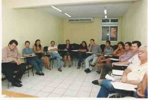 Debate sobre situação da CEF – Sede do sindicato com Carlos Borges – presidente da Federação Nac. Dos Empregados da CAIXA. Ivaldo Bezerra/ Lumen 23.01.2002