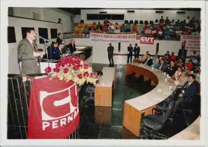 19 anos da CUT – Sessão Solene na Câmara do Recife
Prefeito do Recife, João Paulo  – 28/08/2002(Alexandre Albuquerque/Lumen)