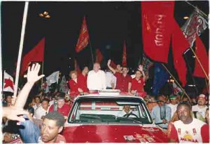 Passeata de Lula (PT) Recife 17/07/2002 foto: Ivaldo Bezerra/ Lumen