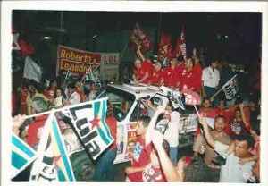 Passeata de Lula (PT) Recife 17/07/2002 foto: Ivaldo Bezerra/ Lumen