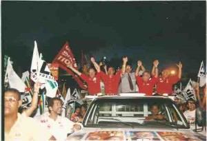 Passeata de Lula (PT) Recife 17/07/2002 foto: Ivaldo Bezerra/ Lumen