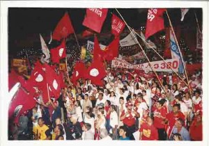 Passeata de Lula (PT) Recife 17/07/2002 foto: Ivaldo Bezerra/ Lumen