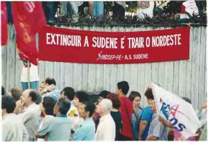 Ato no prédio da SUDENE (Recife) Lula presidente (PT) 17/07/2002 foto: Ivaldo Bezerra