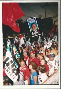 Campanha eleitoral nas ruas: Presidência da república. Governador e deputados. Agosto/ 2002 Ivaldo Bezerra