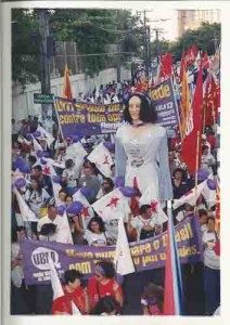 Eleições 2002 – 1º turno Dia Lilás – campanha Lula e Humberto Costa. data: 20/09/2002 foto: Beto Oliveira/ Lumen