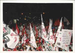 Eleições 2002 – Lula no Recife passeata dos 200 mil – 2º turno data: 15.10.2002 foto: Ivaldo Bezerra/ Lumen