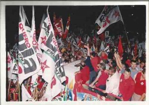 Eleições 2002 – Lula no Recife passeata dos 200 mil – 2º turno data: 15.10.2002 foto: Ivaldo Bezerra/ Lumen