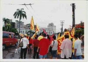 1º de maio: Ato no Marco Zero – 2002(Foto: Alexandre Albuquerque/Lumen)