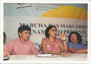 Dia Internacional da Mulher.E/D: Aristide, Mulica e Mariquinha. foto: Beto Oliveira – 07/03/2003