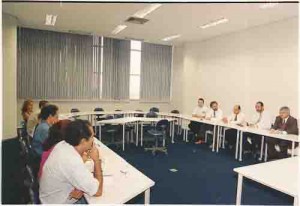 Encontro da diretoria so Sindicato com o presidente do BB, Cássio Casseb, no auditório da agência Centro, 13/03/2003 Ivaldo Bezerra /Lumen