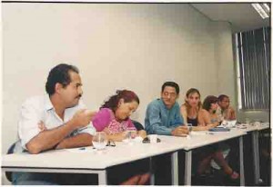 Encontro da diretoria so Sindicato com o presidente do BB, Cássio Casseb, no auditório da agência Centro, 13/03/2003 Ivaldo Bezerra /Lumen