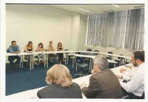 Encontro da diretoria so Sindicato com o presidente do BB, Cássio Casseb, no auditório da agência Centro, 13/03/2003 Ivaldo Bezerra /Lumen