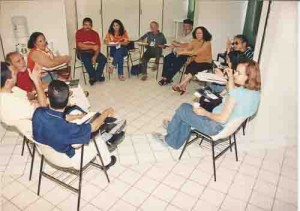 Encontro estadual dos Func. Do BNB trabalho em grupo 24/05/2003 foto: Ivaldo Bezerra
