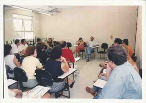 Encontro estadual dos Empregados do BB e da Caixa – Ao centro: Meré, dir. De bancos Federais e pres. Da APACEF-PE; e Miguel Correia, pres. do sindicato - Recife/PE 05/07/03 Alexandre Albuquerque