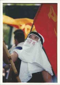 Ato contra a guerra no Iraque 4 de abril de 2003 Ivaldo Bezerra/ Lumen