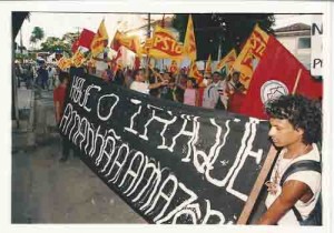 Ato contra a guerra no Iraque 4 de abril de 2003 Ivaldo Bezerra/ Lumen