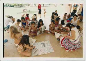 Comemoração do Dia Nacional do Bancário – Festa no Clube de Campo dos Bancários Grupo Alegria, recreações com a crianças – 28 e 30/08/2003(Foto: Ivaldo Bezerra/Lumen)